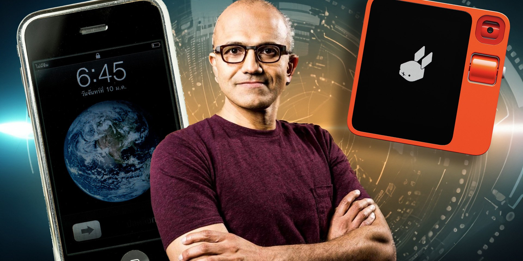 Microsoft CEO: Rabbit R1 AI Gadget Was ‘Most Impressive’ Demo Since Steve Jobs’ iPhone Unveiling