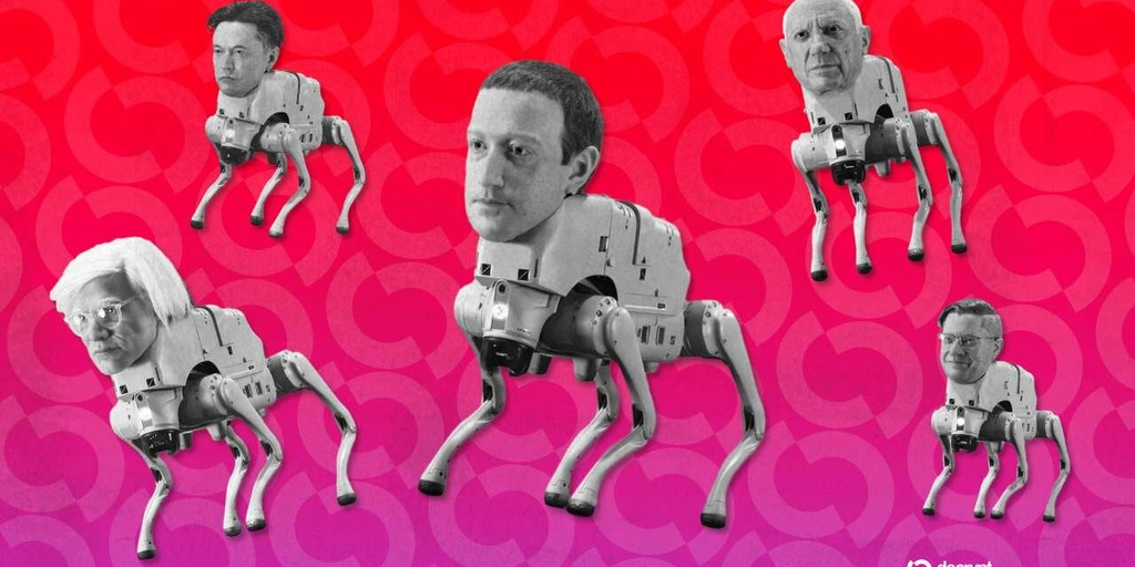 Beeple Made Robotic Canine With Musk, Zuckerberg, and Warhol Heads That Poop NFTs – Decrypt
