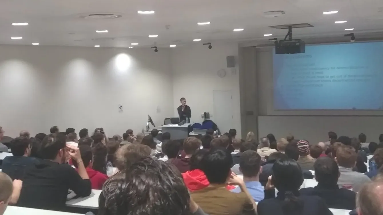 Vitalik speaking at Imperial College London