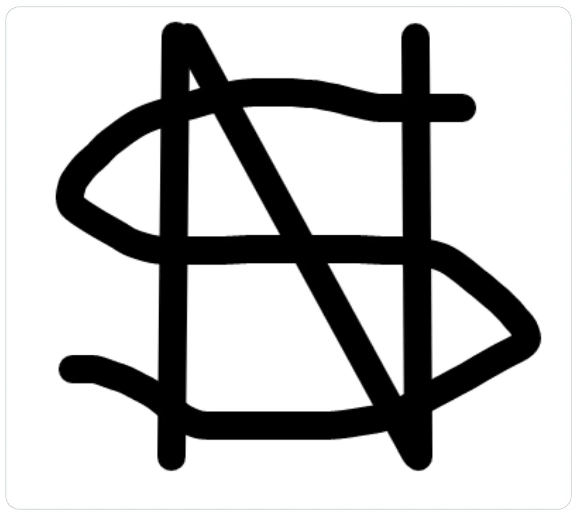 satoshi symbol design mock up