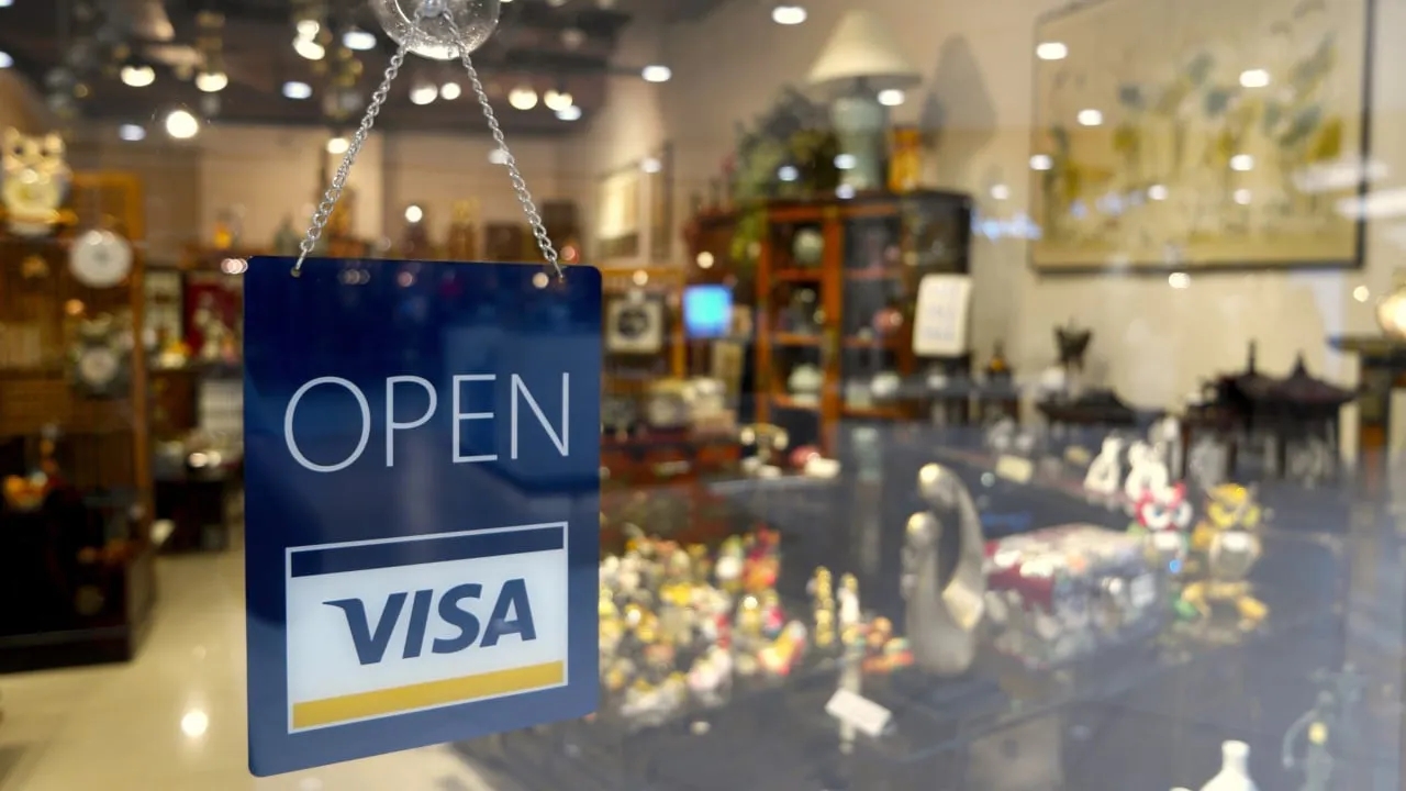 Visa in a shop. Remember shops? Image: Shutterstock.