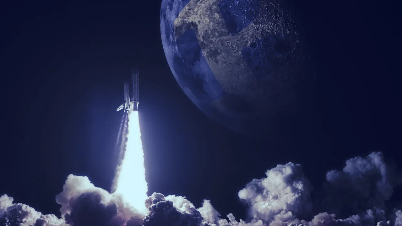 Cryptocurrency projrects often speak of going to the moon. Image: Shutterstock
