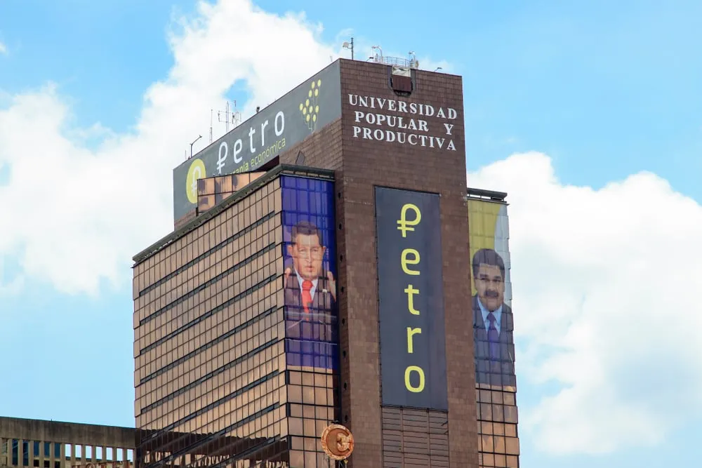 Petro is advertised in Venezuela