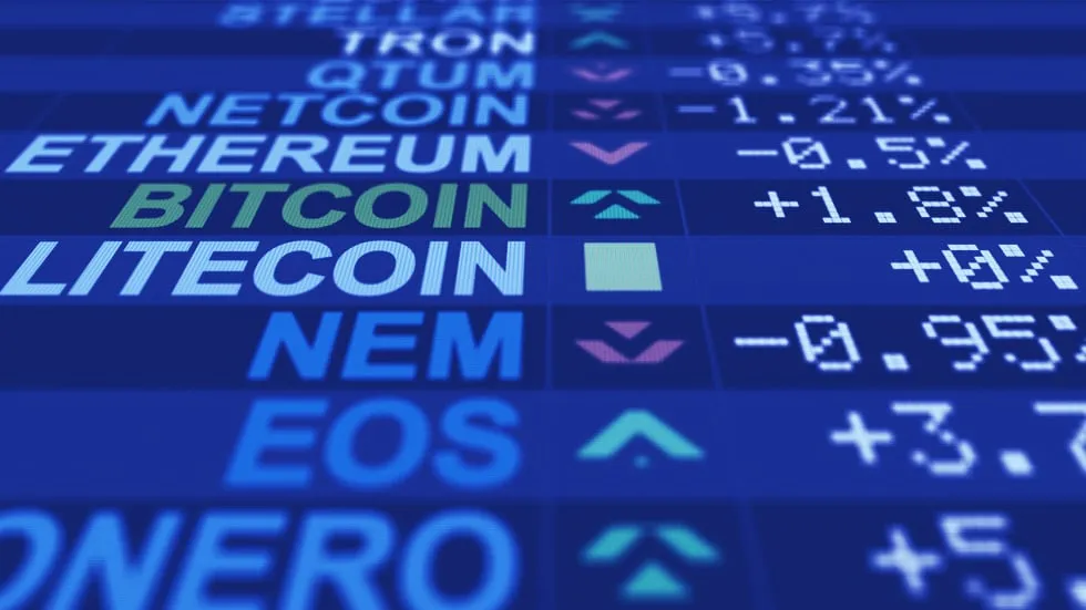 A sharp drop in the price of Bitcoin pushed down the rest of the market. Image: Shutterstock.