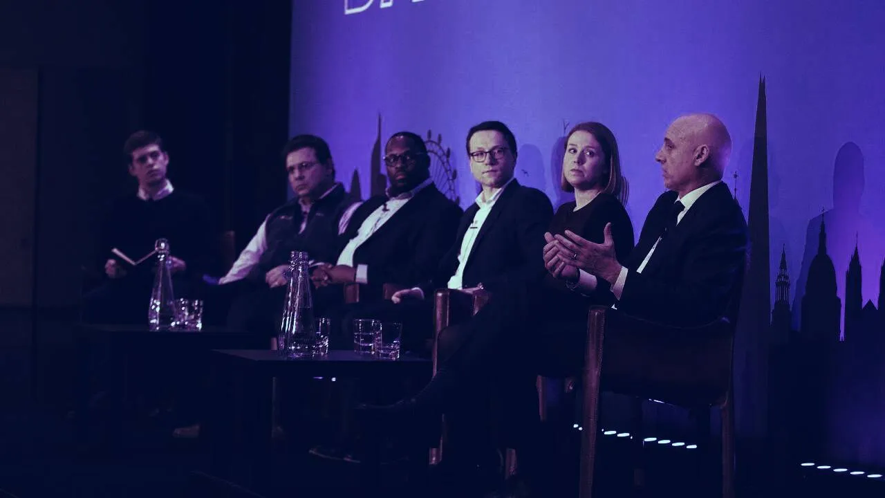 'Custody - What Are Institutional Investors Looking For?' panel at DAS London (Image: Blockworks Group)