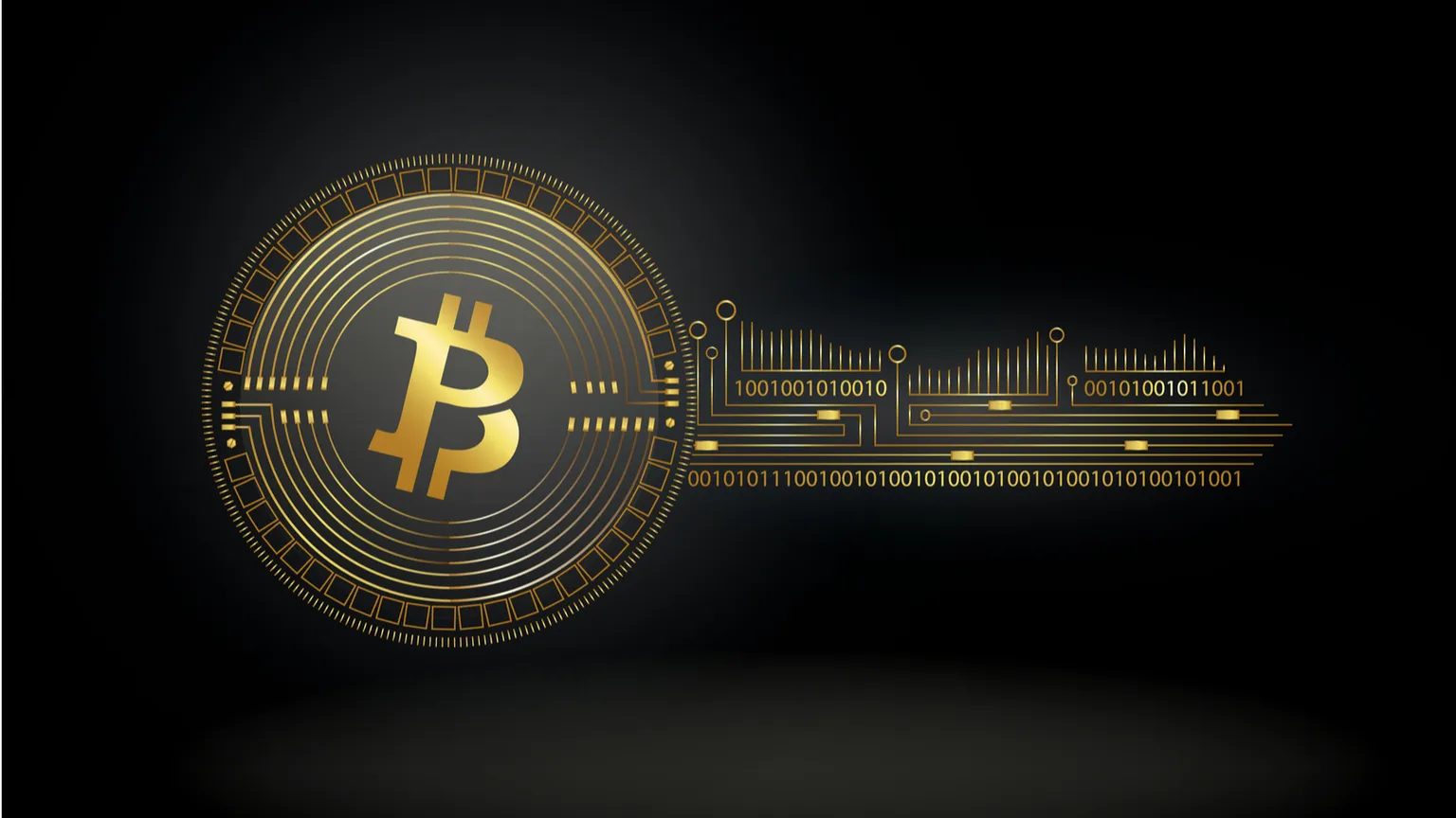 Digital image of bitcoin