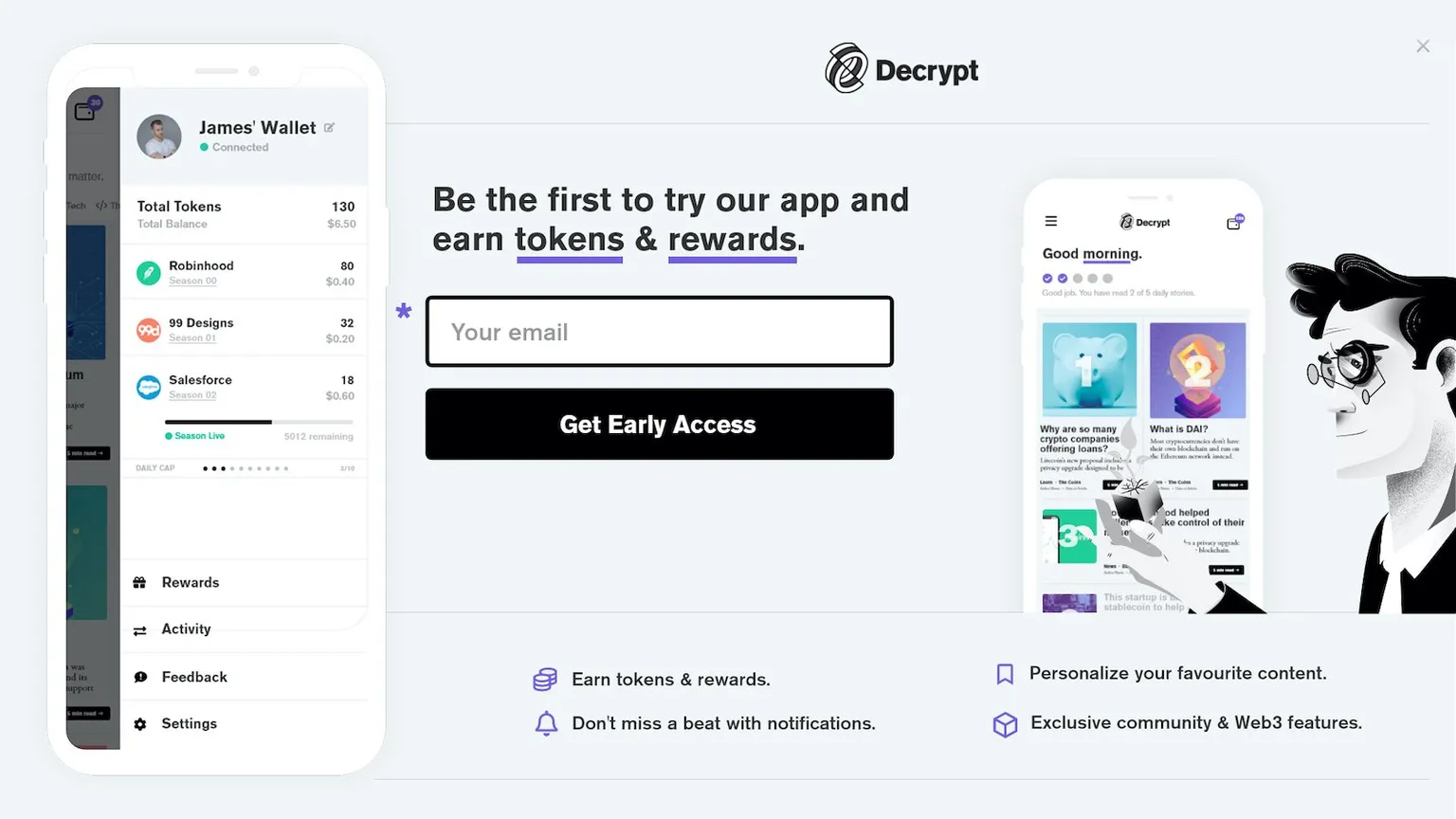 Decrypt lanza su propio token