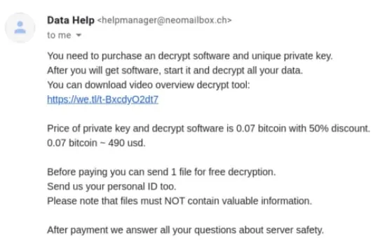 New ransomware is spreading that charges $1,300 in Bitcoin