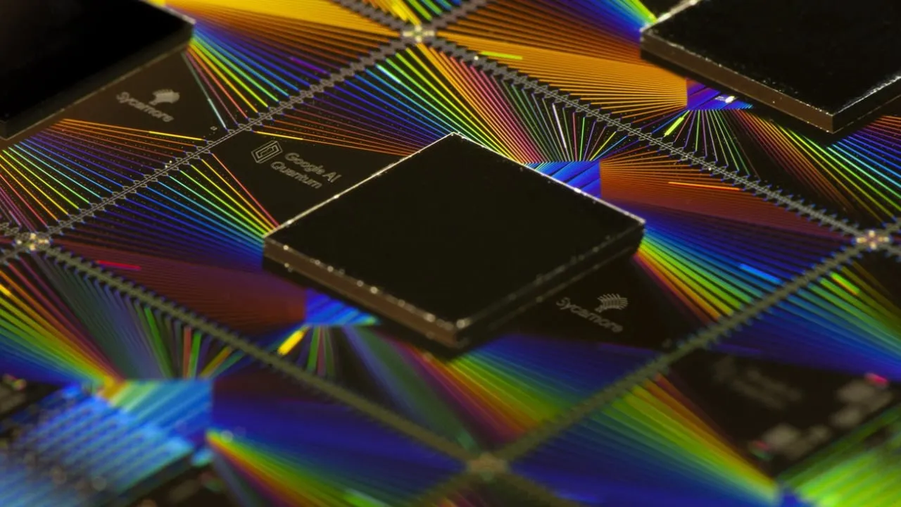Google Sycamore quantum computer chip