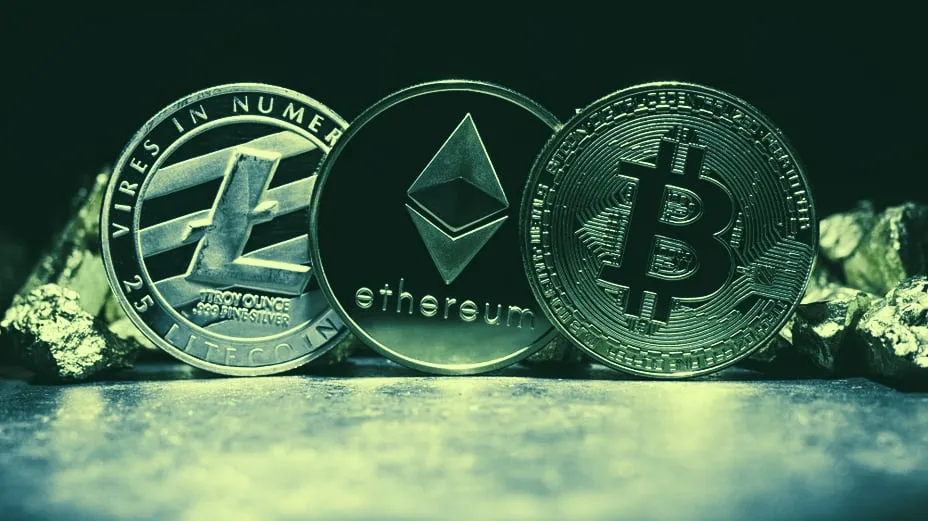 Crypto coins. Image: Shutterstock.