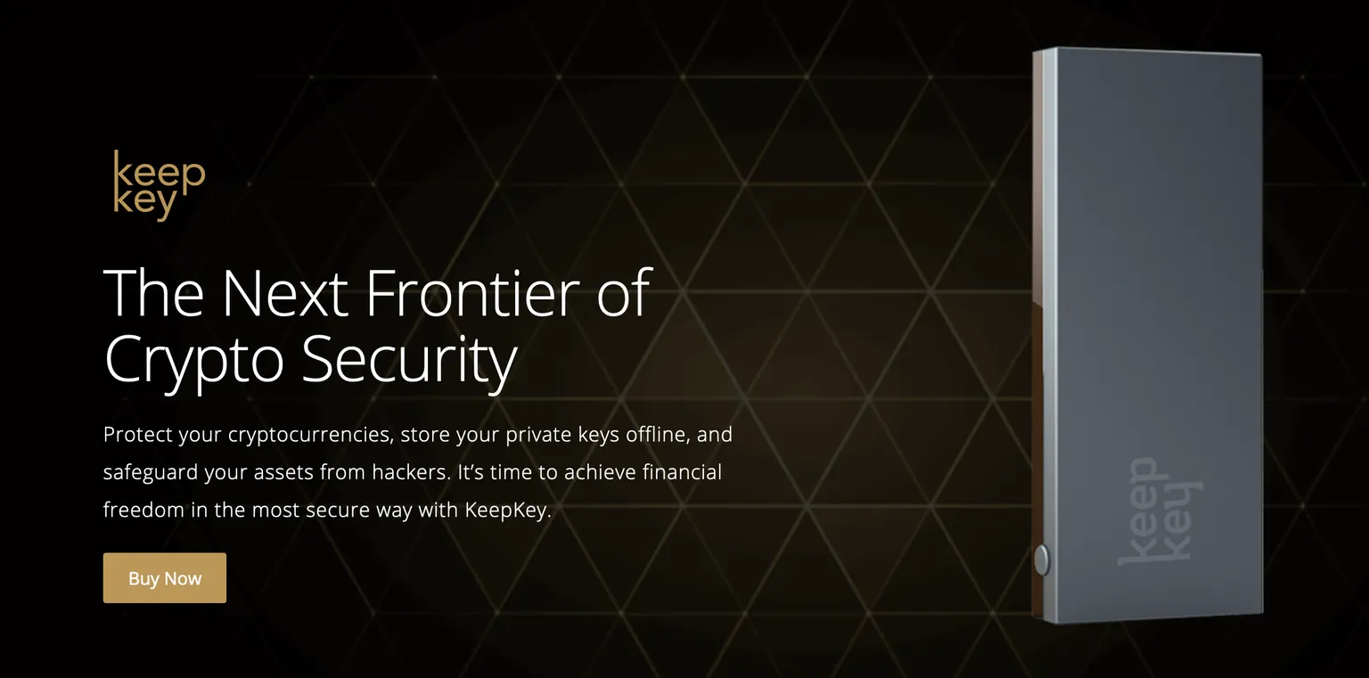 KeepKey es una cartera de Bitcoin centrada en la seguridad. Imagen: KeepKey.