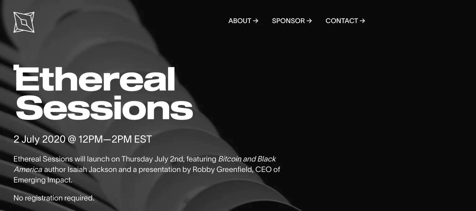 Ethereal Sessions begins July 2