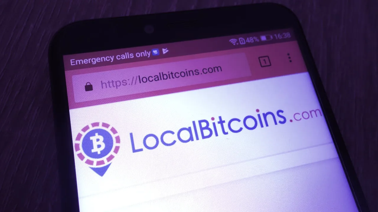 Peer-to-peer Bitcoin exchange LocalBitcoins. Image: Shutterstock