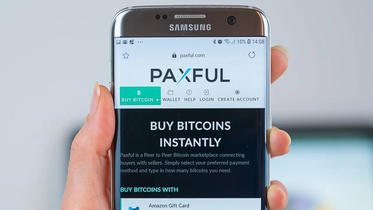 Paxful es un mercado de criptomonedas punto-a-punto. Imagen: Shutterstock