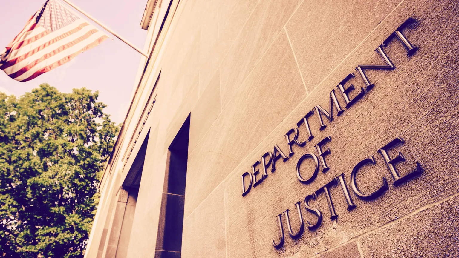 Department of Justice. Imagen: Shutterstock