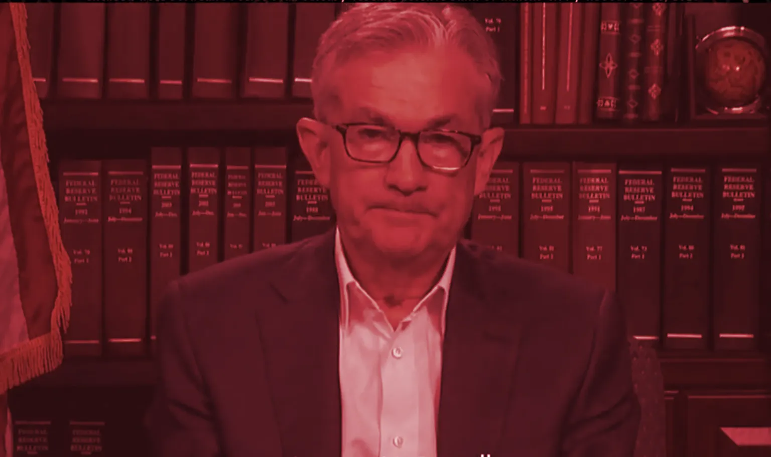 Fed Chair Jerome Powell speaking at Jackson Hole. Image: YouTube