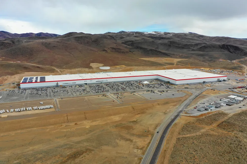 Vista aérea de la Gigafactory de Tesla en Nevada. Imagen: Shutterstock