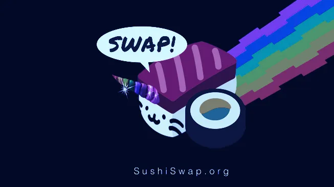 Logo de The SushiSwap. Imagen: Sushiswap.