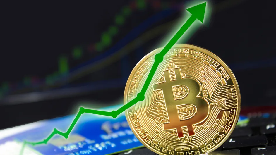 Bitcoin Price with Arrow
