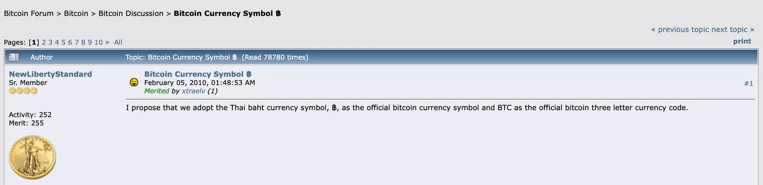 bitcoin logo message