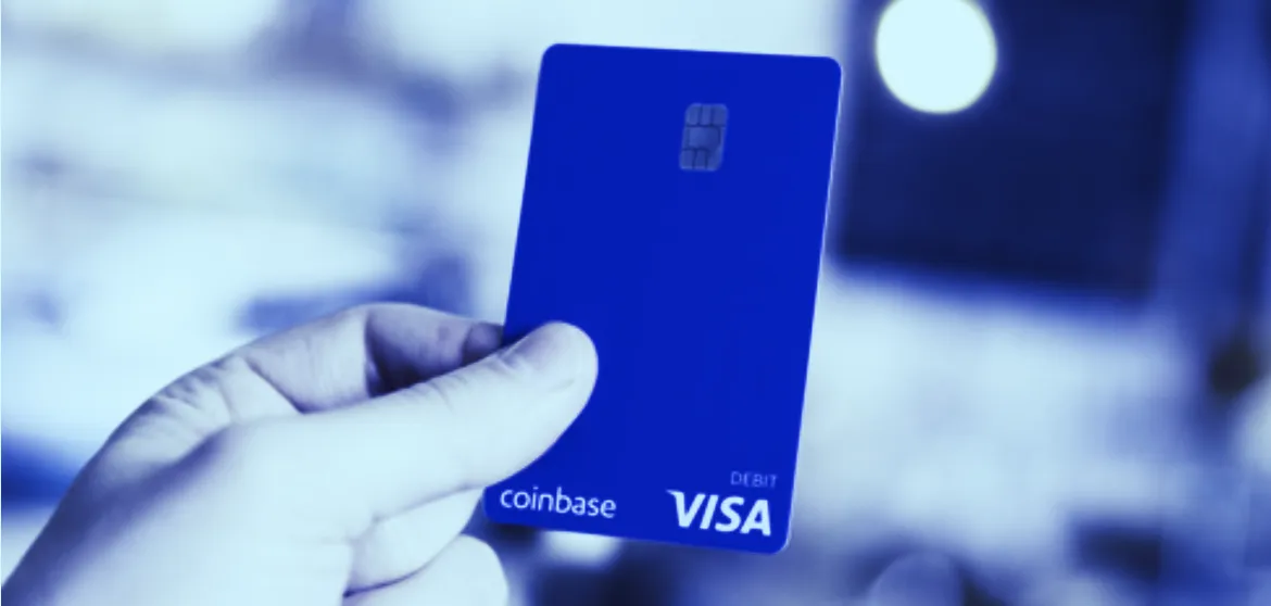 Coinbase's debit card. Image: Coinbase