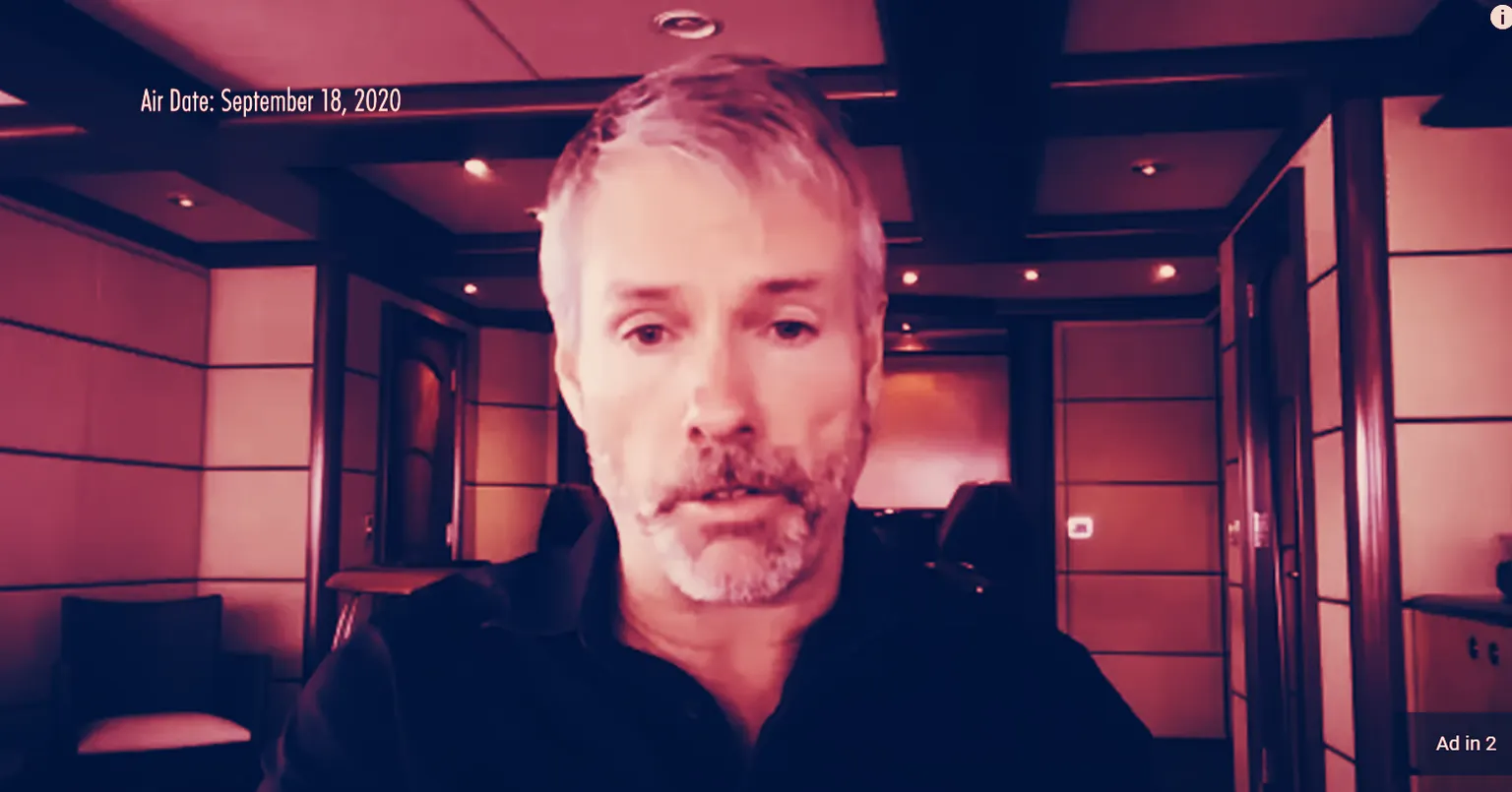 Michael Saylor, MicroStrategy CEO. Image: Real Vision Finance