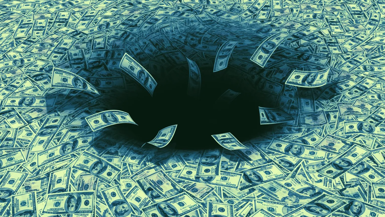 Money keeps draining. Image: Shutterstock