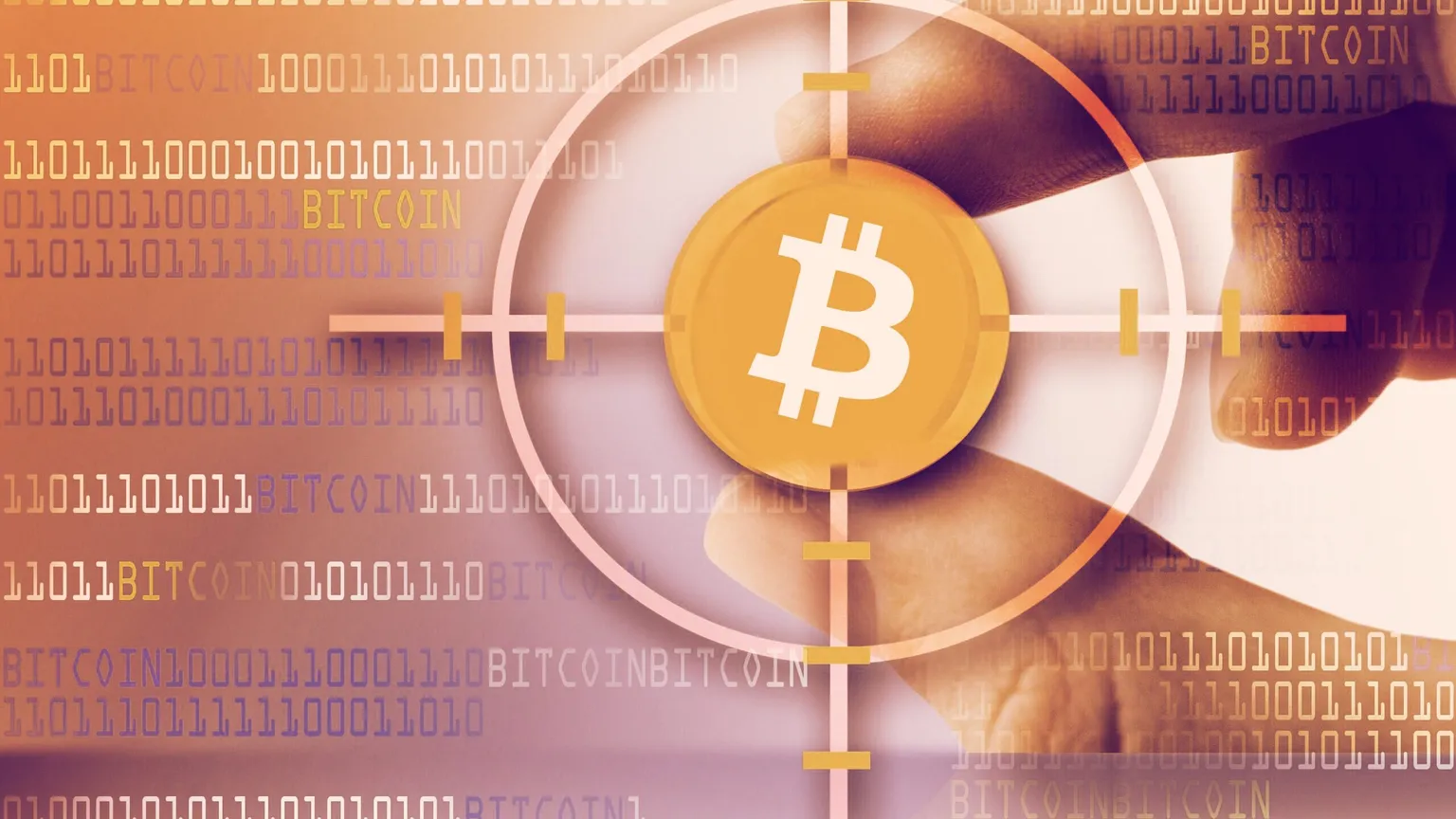 The Bitcoin logo consists of a tilted B against an orange background. Image: Shuttertstock.