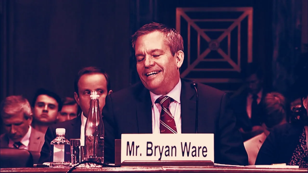 CISA Assistant Director for Cybersecurity Bryan Ware. Image: Senate Judiciary Committee