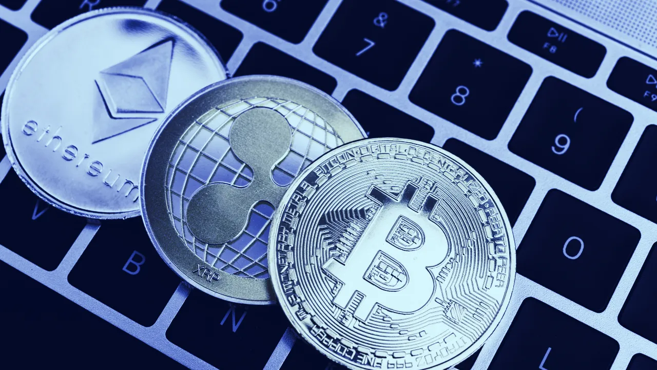 Bitcoin, Ethereum, and Ripple's XRP are the three most popular crypto assets. Image: Shutterstock