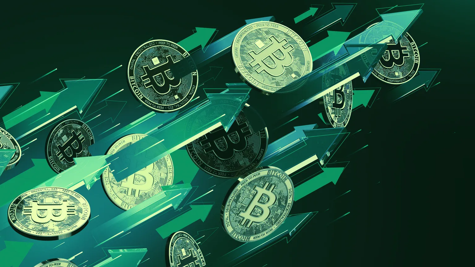 Bitcoin subiendo. Imagen: Shutterstock
