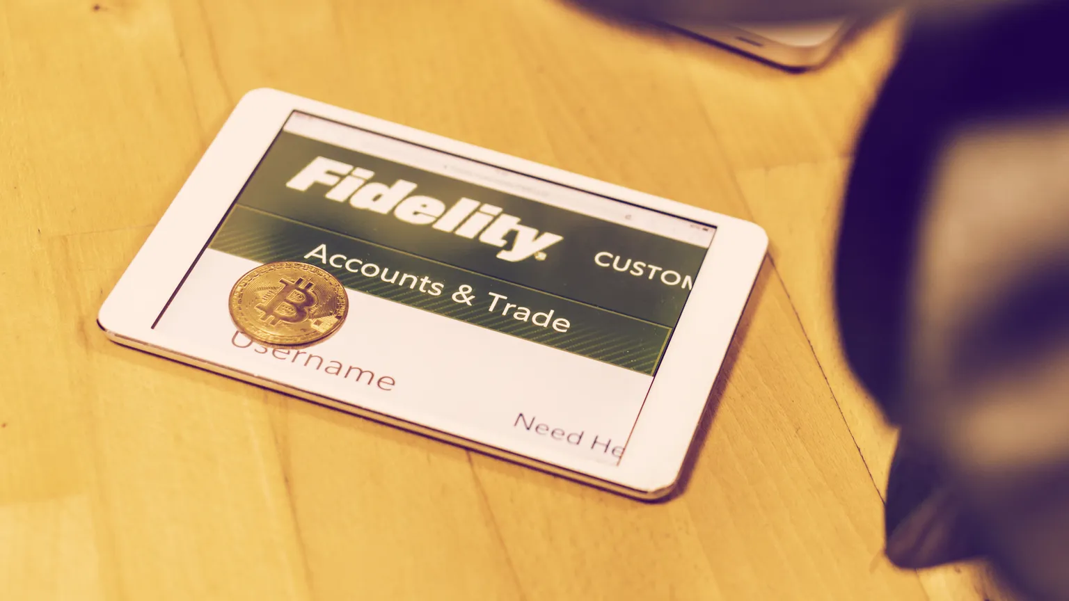 Fidelity and Bitcoin. Image: Shutterstock