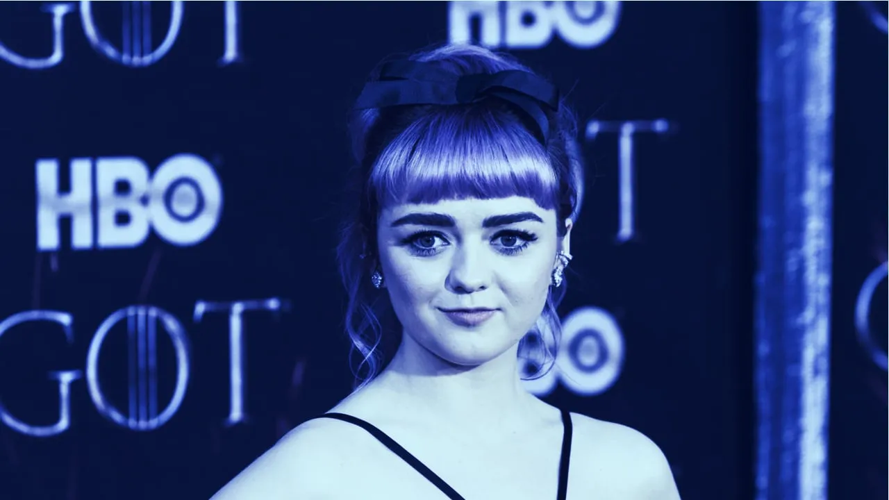 Maisie Williams has GoT a question about Bitcoin. Image: Shutterstock