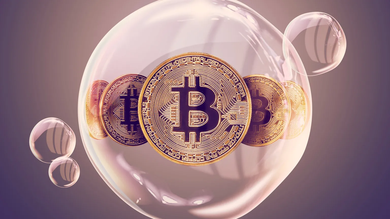 Bitcoin in a bubble. Image: Shutterstock