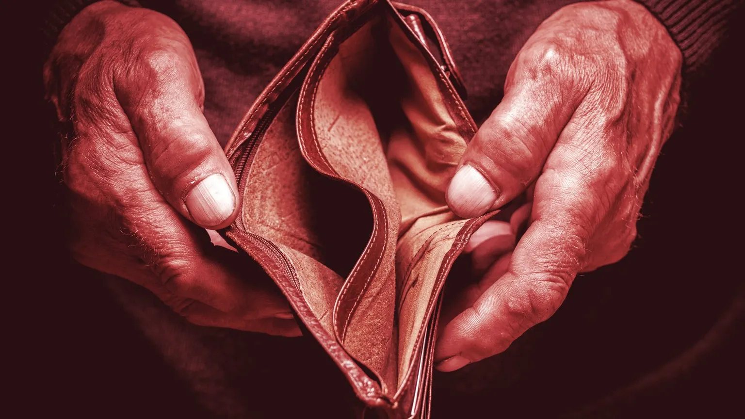 An empty wallet. Image: Shutterstock