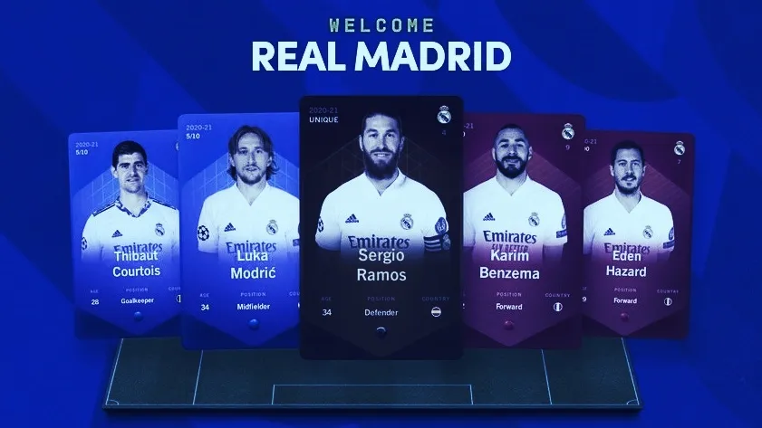 Tokenized Real Madrid players. Image: Sorare