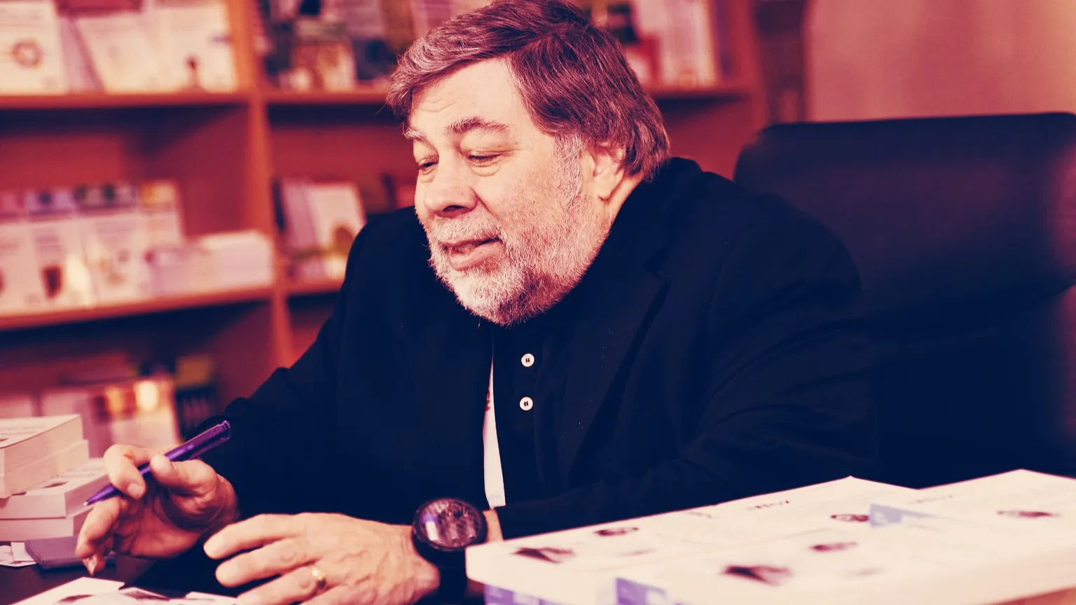 Steve Wozniak, co-founder Apple, at a conference in 2014 in Milan, Italy. Image: Shutterstock
