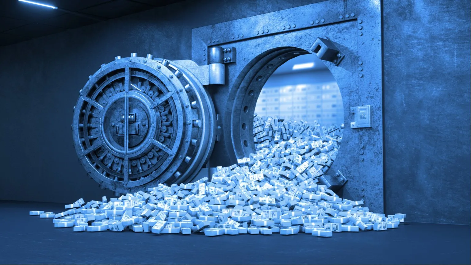 A bank vault. Image: Shutterstock