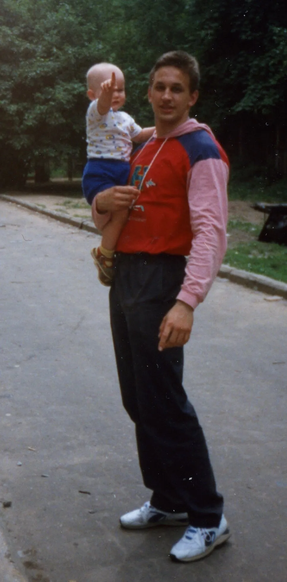 Vitalik as a toddler with his father.