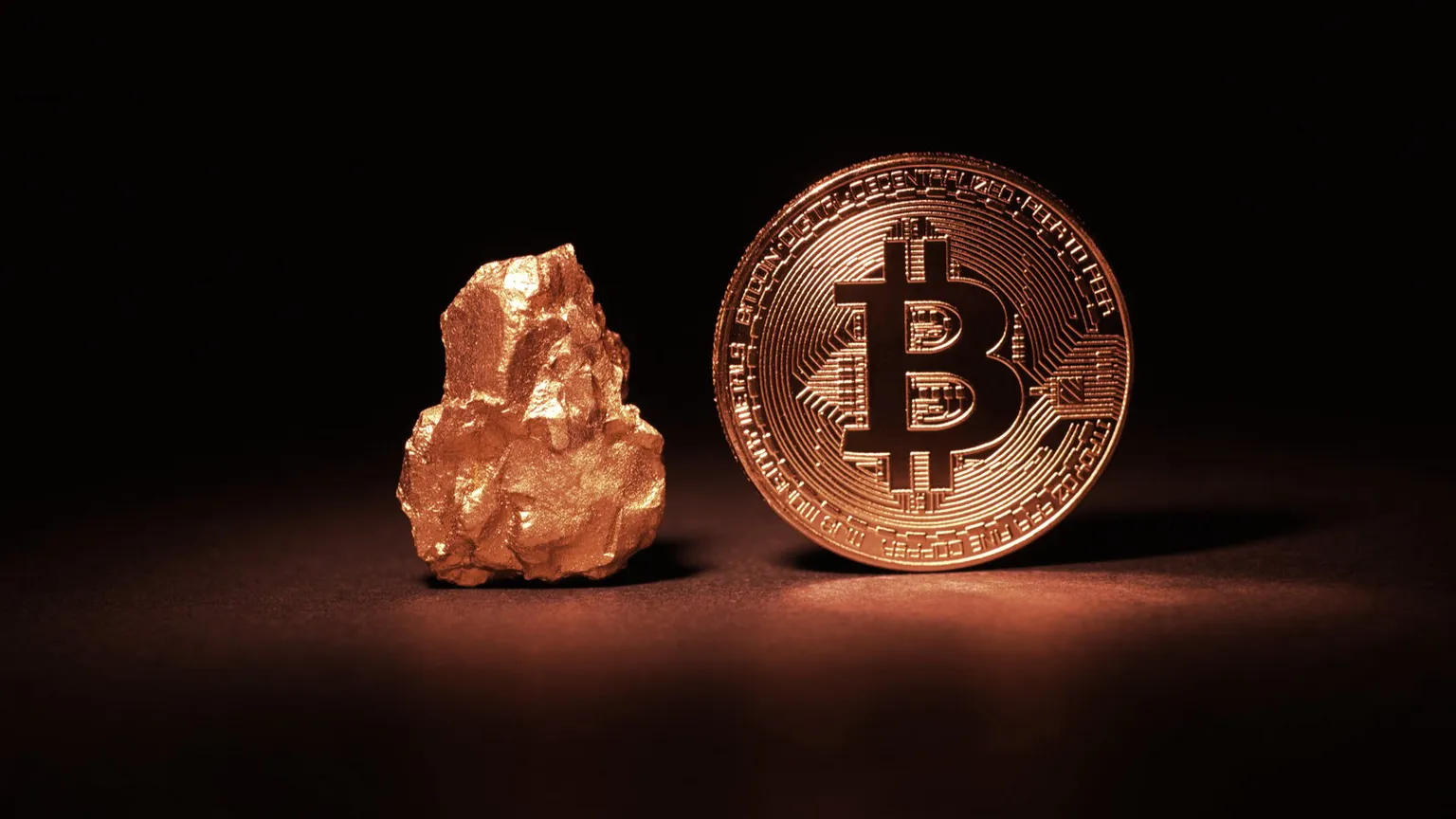 Bitcoin y Oro. Imagen: Shutterstock