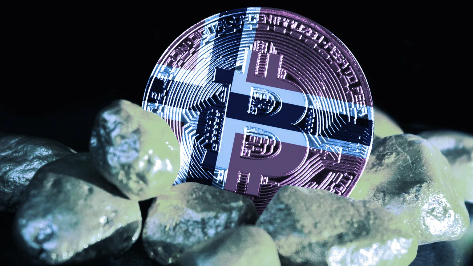 Bitcoin en Noruega. Imagen: Shutterstock