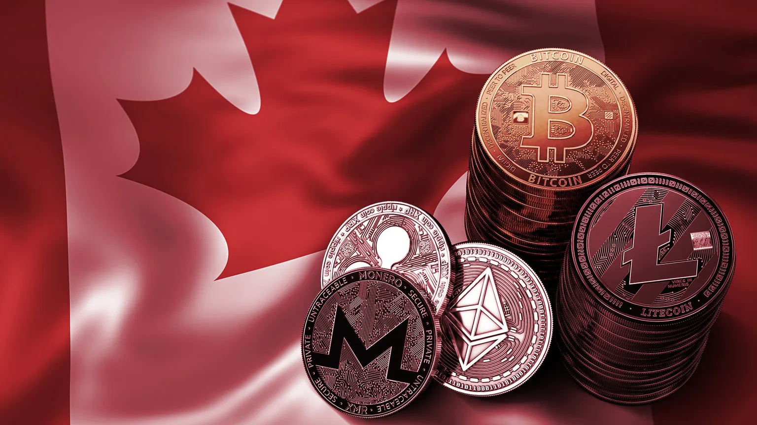 Cryptocurrencies in Canada. Image: Shutterstock