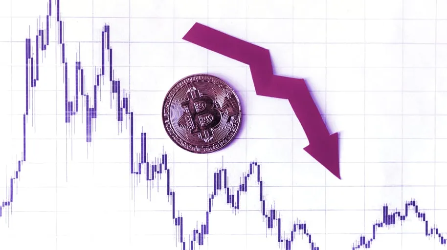 El precio de Bitcoin se va a la baja. Imagen: Shutterstock