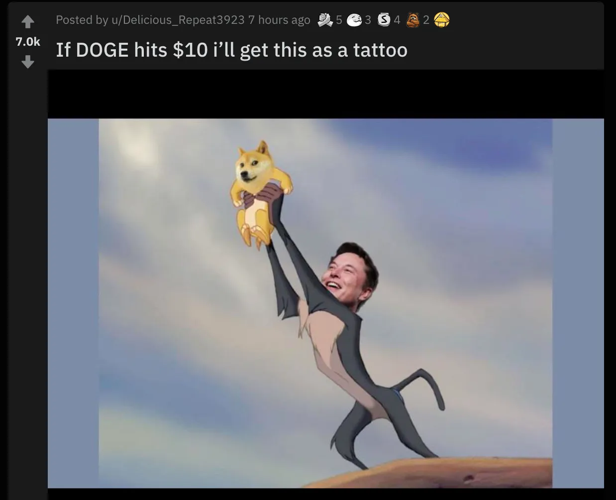 Elon Musk Dogecoin Lion King