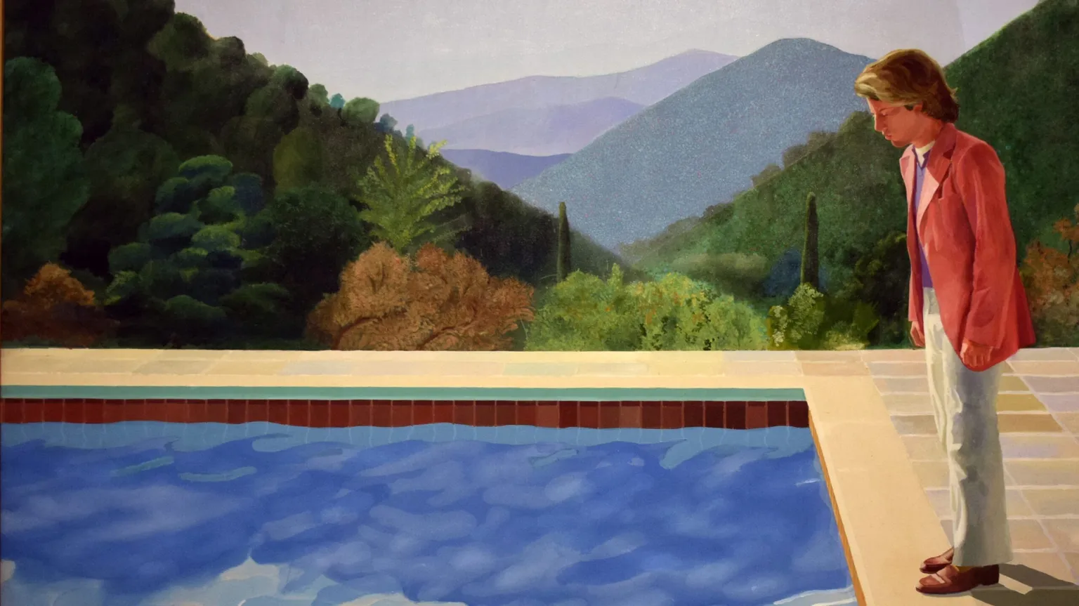 Image: David Hockney painting 'Portrait of an Artist (Pool with Two Figures)' via Flickr user Daniel Hartwig (CC BY 2.0)
