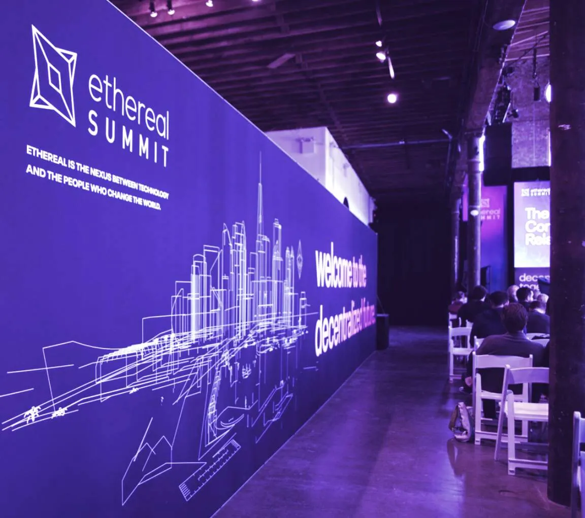 Ethereal Summit en Nueva York en 2019. La conferencia de 2021 será virtual. (Foto: Shawn Lee)