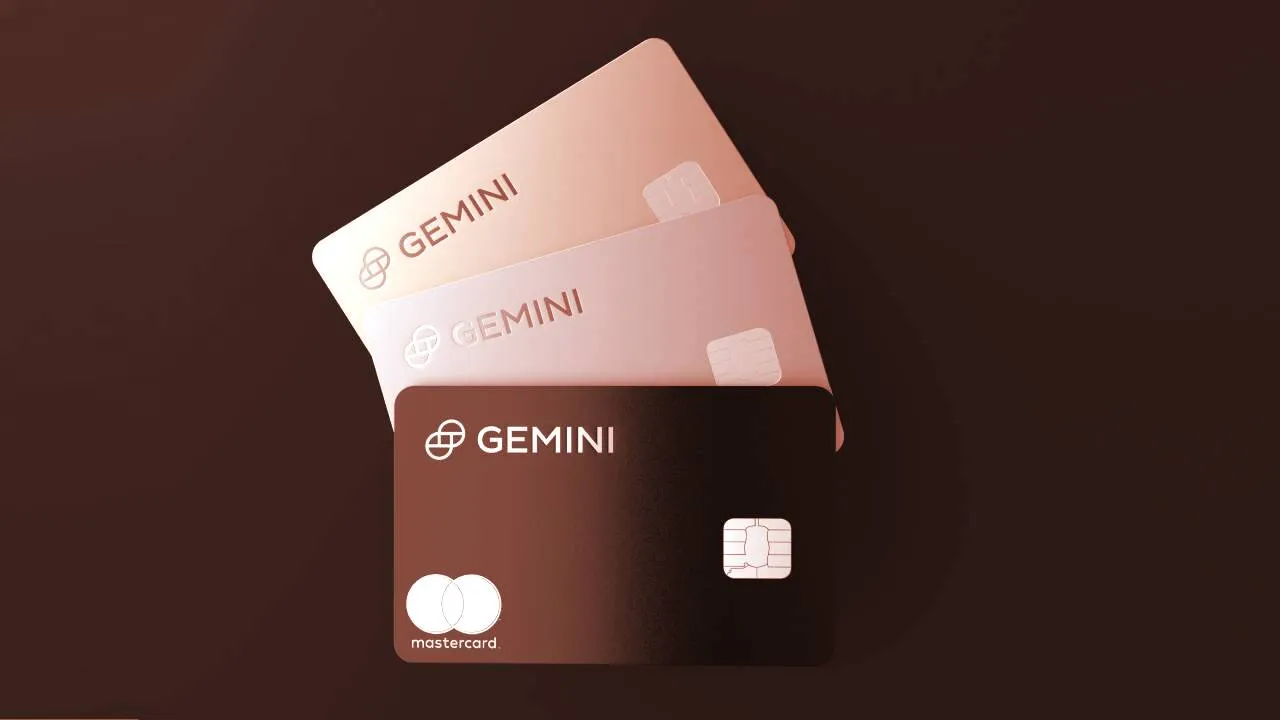 The Gemini credit card. Image: Gemini
