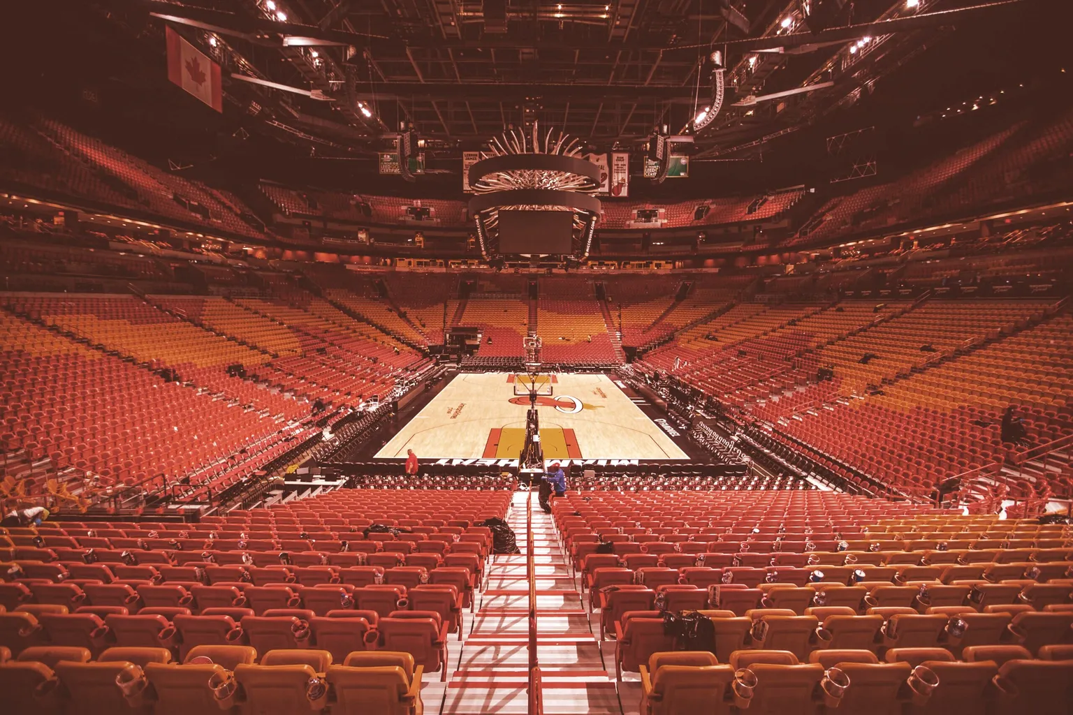 American Airline Arena after a Miami Heat basketball game on March 31, 2018. Image: Shutterstock