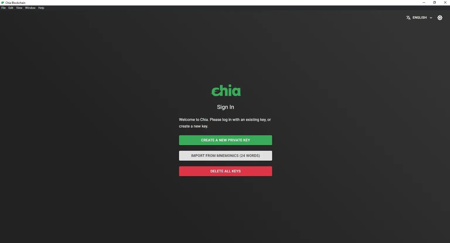 Captura de pantalla de Chia
