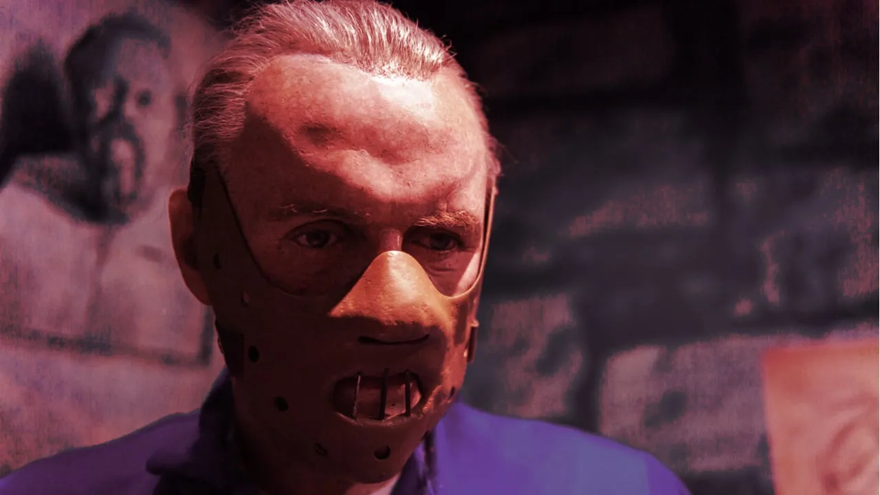 A wax statue of Anthony Hopkins as Hannibal Lecter. Image: Shutterstock